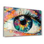 Wallity Pintura Decorativa de Vidrio Templado Multicolor 46 x 72 cm